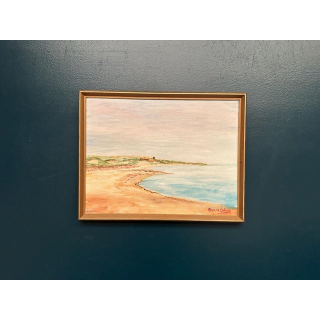 Svan Öberg, Coast, 1960s, Oil Painting on Canvas, Framed For Sale - Image 12 of 13