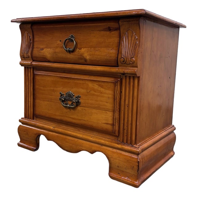 Towood Lifee French Provincial Inspired Two Drawer Nightstand For Sale