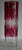 Ruby Red Vintage Clear Crystal Vase Bohemian Ruby Cut Cylinder Etched Silver Overlay For Sale - Image 8 of 15