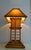 Wood Bamboo Rattan Pagoda Table Lamp, Italy, 1990s For Sale - Image 7 of 18