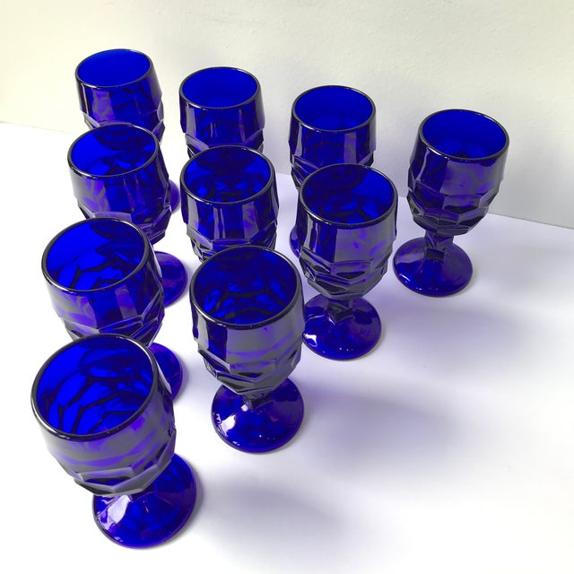 Vintage Cobalt Blue Glasses Chairish