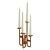Copper Candelabra for Four Candles For Sale - Image 11 of 11