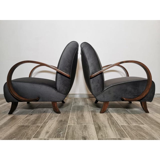 Set of Armchairs by Jindrich Halabala, 1940s For Sale - Image 9 of 16