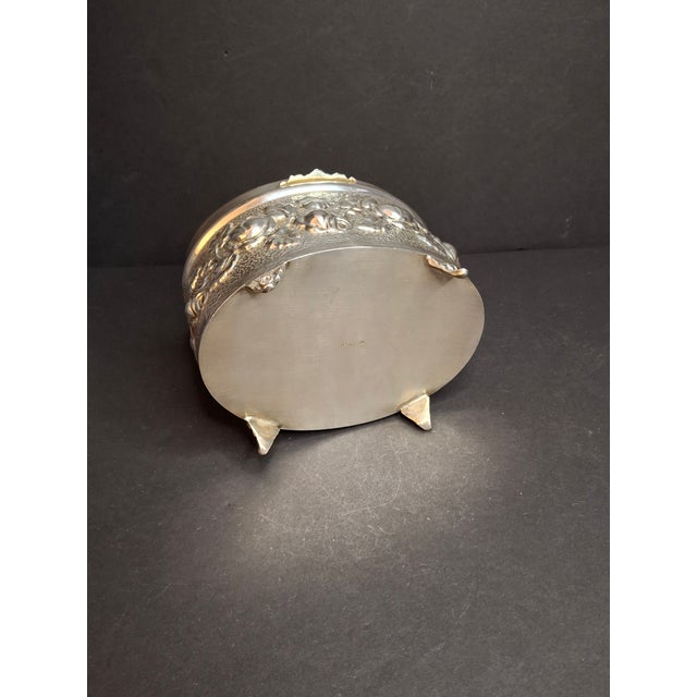 Hazorfim 925 Sterling Silver Etrog Box Hebrew Inscription Vermeil Interior 272g For Sale - Image 4 of 18