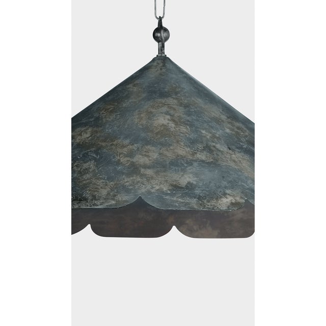 Hudson Valley Lighting Hudson Valley Lighting Folly Beach 32 in. 1 Light Pendant in Verdigris Finish For Sale - Image 4 of 10