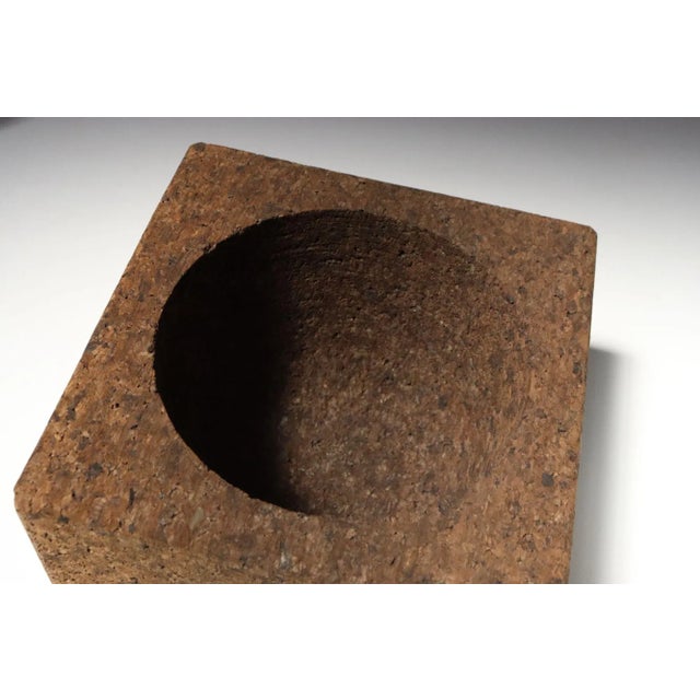 Vintage Cork Ice Bucket With Milk Glass Insert by Mort Marton - Unused With Box For Sale - Image 9 of 12