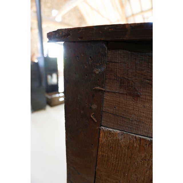 18th Century French Provincial Walnut Confiturier Cabinet with Drawer, 1760s For Sale - Image 15 of 16
