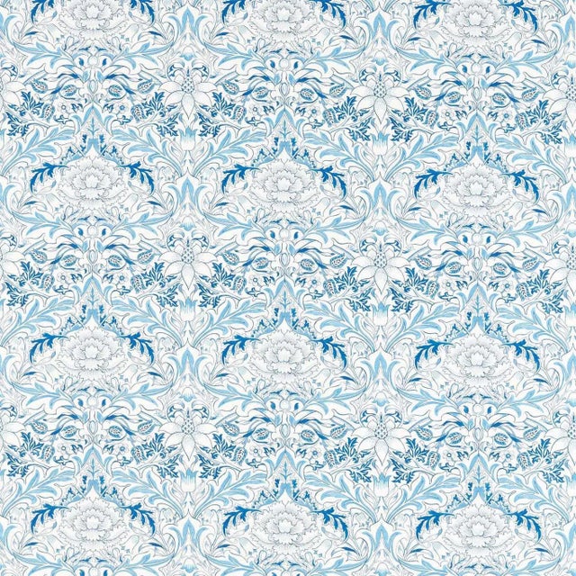 Morris & Co Simply Severn Fabric in Woad For Sale