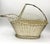 Mid-Century French Silver Wire Wine Basket For Sale - Image 4 of 8