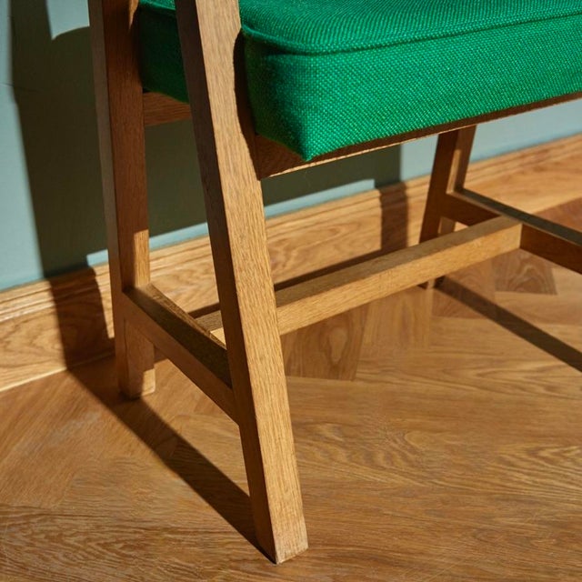 Mid-Century Modern Mid-Century Modern Oak Stool by Guillerme & Chambron for Votre Maison, 1960s For Sale - Image 3 of 8