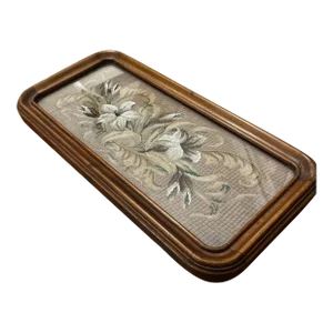 Mid 19th Century British Victorian Beadwork Plateau Tray