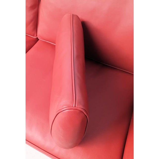 Restored 3 Seater Model 2213 Leather Sofa by Børge Mogensen, 1970s For Sale - Image 13 of 14