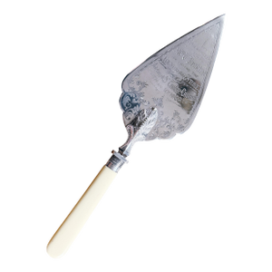 Antique 1909 English Silver Plated Presentation Trowel