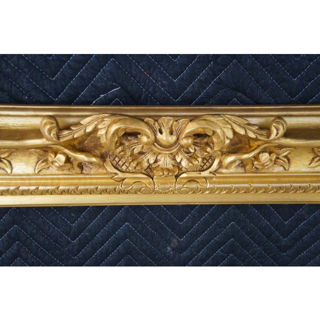 Baroque Rococo Gold Gilt Picture Oil Painting Mirror Frame Fits 24 X 30 For Sale - Image 6 of 11