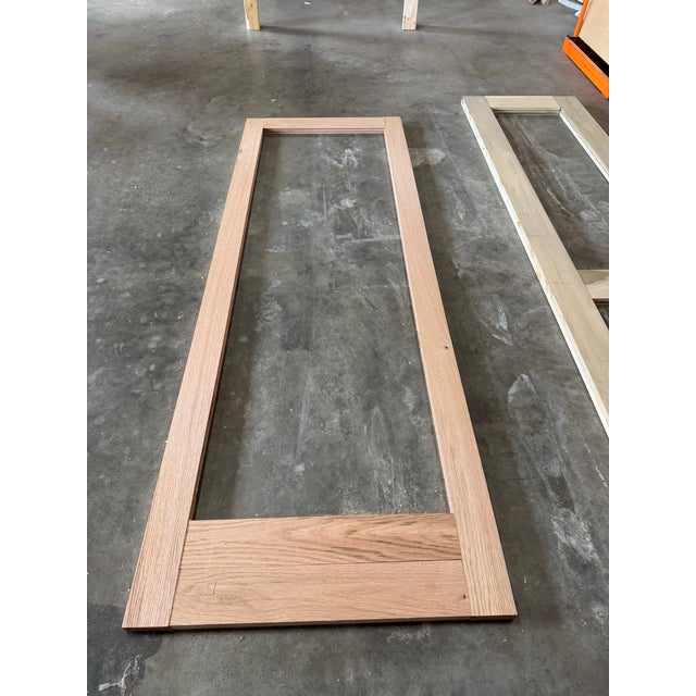 2020s Handcrafted Solid Red Oak Architectural Storm Door For Sale - Image 5 of 12