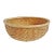 Tan Vintage Javanese Boho Bamboo Round Basket Large For Sale - Image 8 of 8