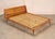 High Quality Walnut Finish California King Bed on Tapered Legs