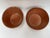 1990s Medium Terra Cotta Style Tole Footed Bowls a Pair For Sale - Image 5 of 7