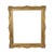 Beautiful and impressive gold-colored wooden frame, entirely in classic Baroque style, elaborately decorated with acanthus...