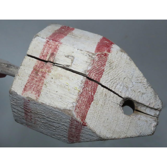 Vintage Wood Coastal Maine Lobster Trap Marker Buoy Chairish