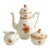 1990s Herend Chinese Bouquet Rust Coffee Set Apponyi Orange Aog Handpainted Coffee Pot Sugar & Creamer For Sale