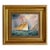 "Dauntless and Sappho" Framed Oil Painting Print on Canvas in Antiqued Gold Frame 5" X 6" Framed to 8-1/2" X 9-1/2". For Sale