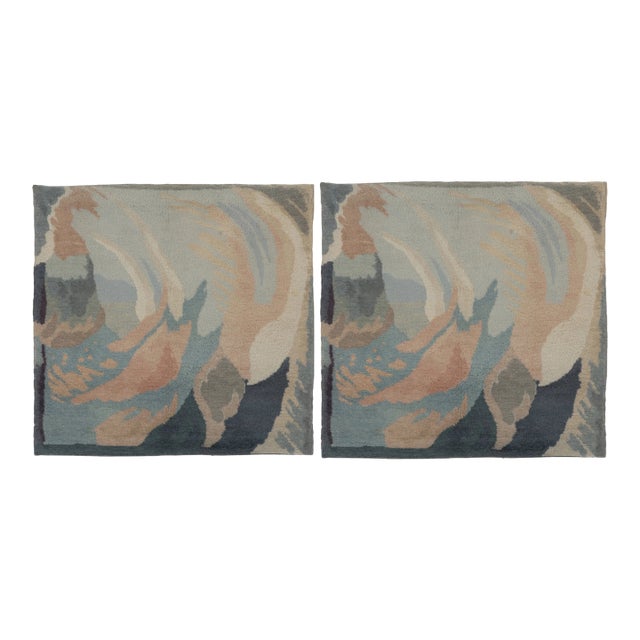Antique French Art Deco Rug Pair by Jean Burkhalter for Chareau - Rug & Kilim For Sale