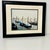1980s Vintage Italian Coastal Venus Blue Gondola at Dock Framed Photography. For Sale - Image 4 of 13
