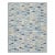 Swedish Geometric Rug by Celerie Kemble for Chairish in Sky, 5'x8' For Sale