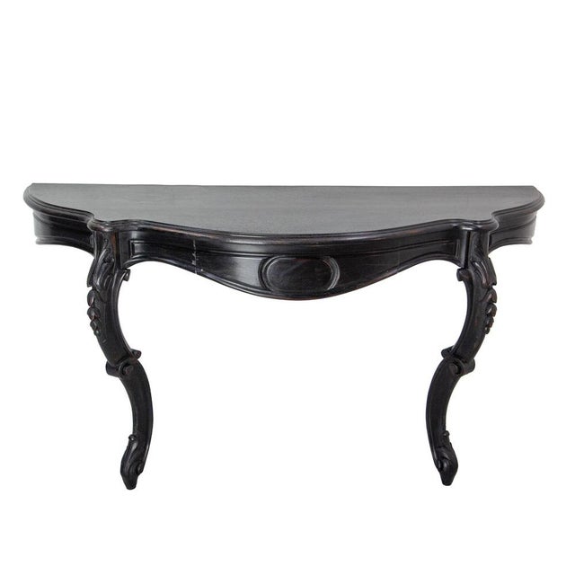 French Napoleon III wall console made circa 1880. It was made from an original wood dining table which has been...