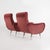 1960s Italian Armchairs in Brick Red Velvet, 1960s, Set of 2 For Sale - Image 5 of 13