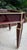 Vintage Art Deco Style Deep Burgandy Lacquered Coffee Table With Gold Accents For Sale - Image 4 of 12