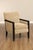 High Quality Custom Upholstered Lounge Chair with Ebonized Wood Frame