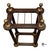 Wood Vintage Edwardian Style Distressed Wood & Brass Umbrella Stand For Sale - Image 7 of 9