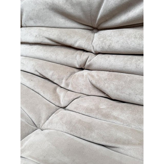 Ligne Roset Vintage Alcantara Togo 2-Seater Sofa by Michel Ducaroy for Ligne Roset, 1990s For Sale - Image 4 of 15
