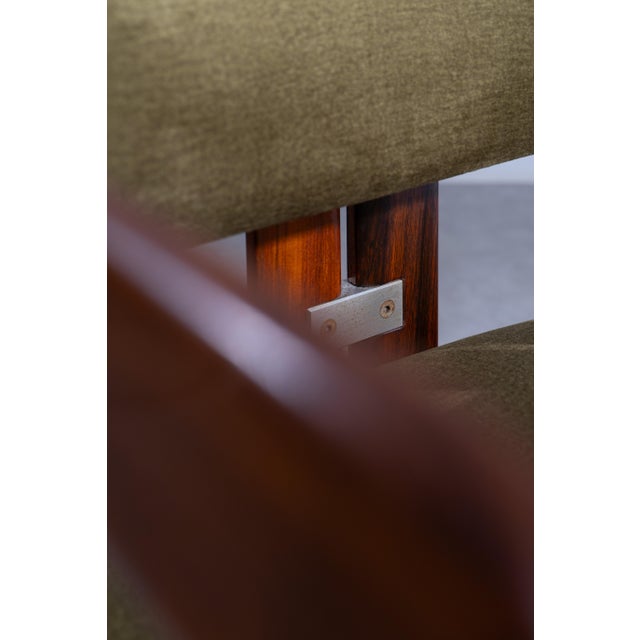Brown Pamplona Chair by Augusto Savini for Pozzi, 1960s For Sale - Image 8 of 14
