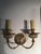 1970s Postmodern Brass and Porcelain Wall Lights, Italy, 1970s, Set of 2 For Sale - Image 5 of 18