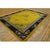 Art Deco 1920s Antique Gold Background Floral Art Deco Knotted Wool Chinese Peking Rug For Sale - Image 3 of 12