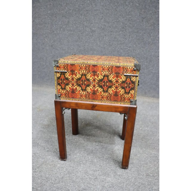 Wood Theodore Alexander "The Carpet Box" Side Table For Sale - Image 7 of 9