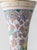 Metal Antique Art Nouveau Gouda Pottery Table Lamps with Silk Shade by Plateelbakkerij Zuid-Holland, 1918, Set of 2 For Sale - Image 7 of 17
