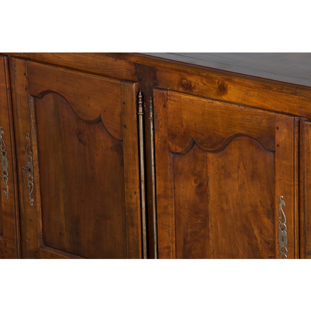 19th Century French Louis XV Style Oak Sideboard Enfilade Buffet For Sale - Image 4 of 12