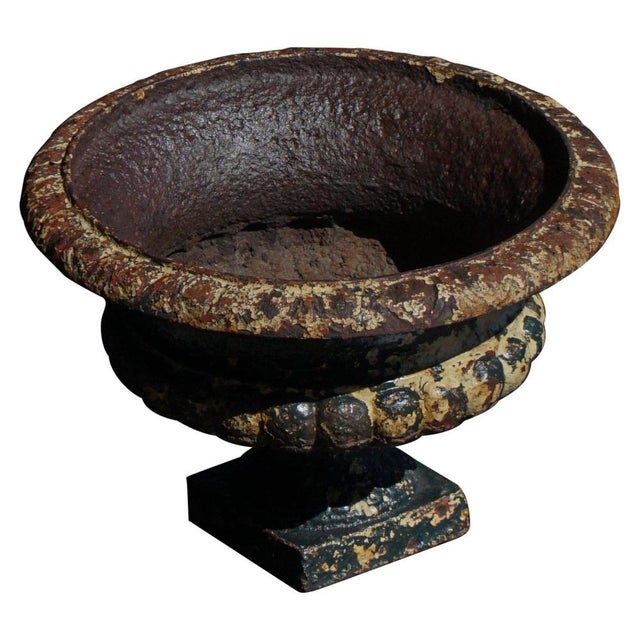 Antique French Cast Iron Garden Planter, 1920s For Sale - Image 13 of 13