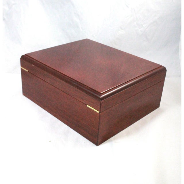 Mid 20th Century Modern Wood Jewelry Box For Sale - Image 4 of 8