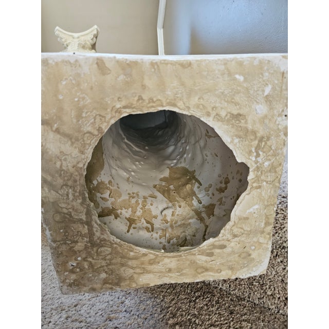 White Late 20th Century Column Pedestals - Set of 2 For Sale - Image 8 of 10