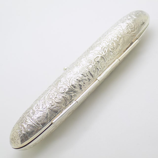 Metal Vintage Italian Silver Box, 1970s For Sale - Image 7 of 12