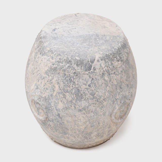 Chinese Chinese Studded Marble Drum Table For Sale - Image 3 of 6