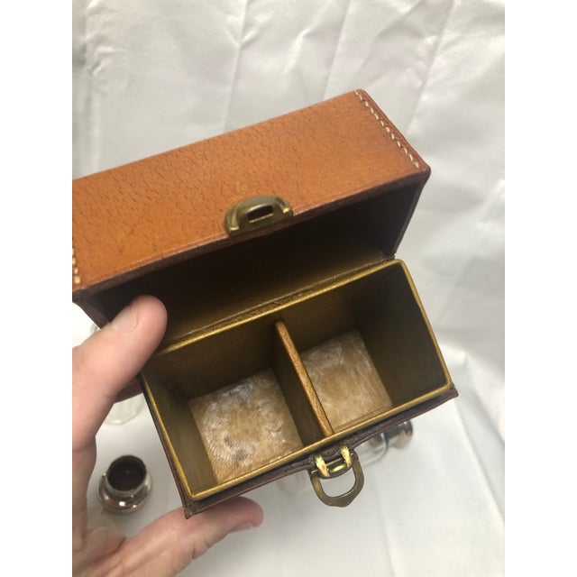 Animal Skin Mappin & Webb Antique Scent Bottle Travel Case. For Sale - Image 7 of 7