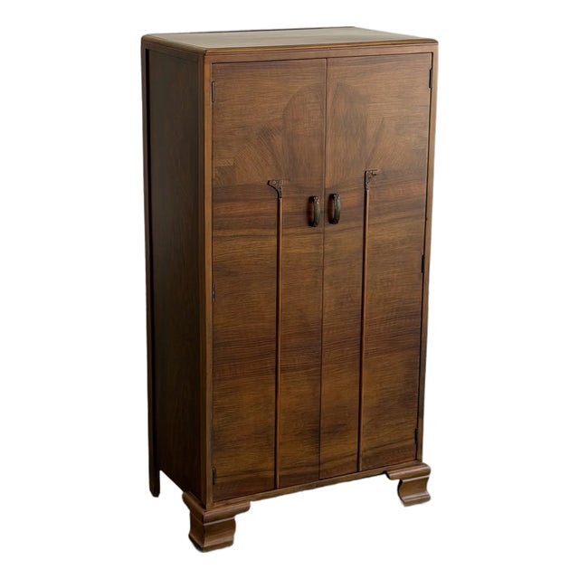1940s Art Deco Compact Armoire For Sale