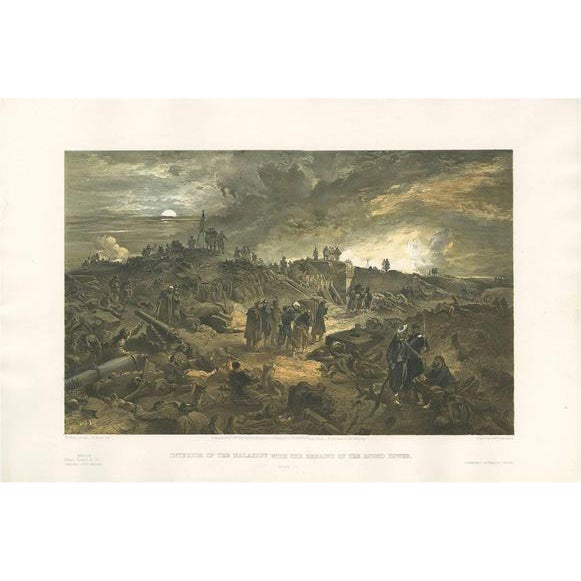 W. Simpson, View of the Malakoff, Crimean War, 1855, Print For Sale