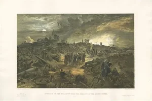 W. Simpson, View of the Malakoff, Crimean War, 1855, Print